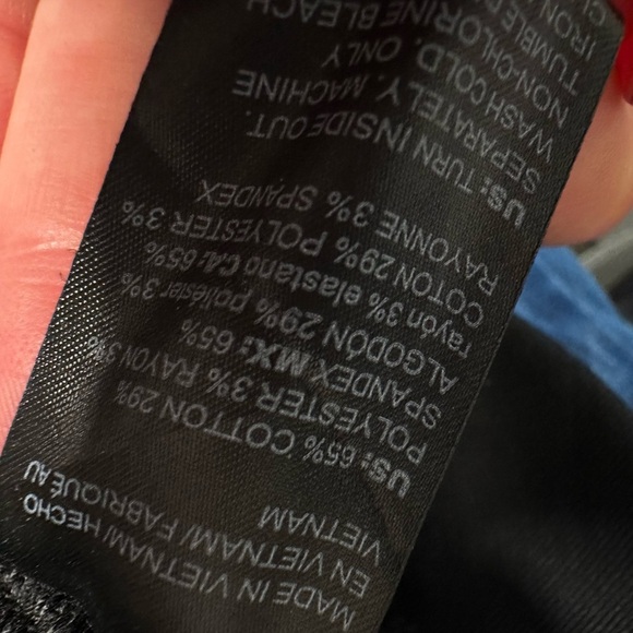 White House Black Market Black Skinny Croc Straight Leg Pants - Picture 7 of 7